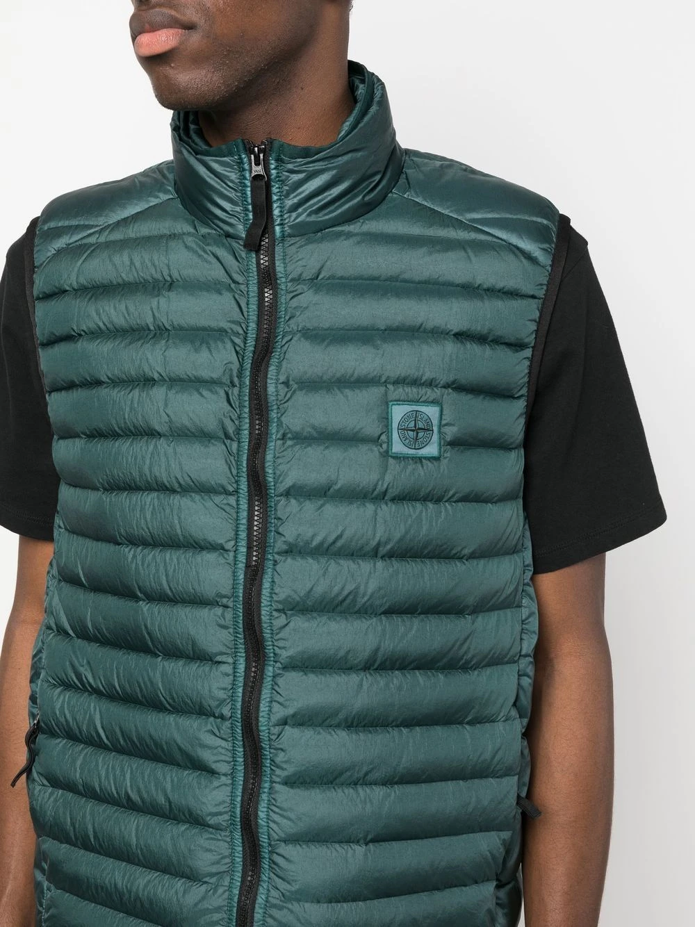 商品【商品预售7天】 Stone Island|Stone Island 男士马甲 7815G0224V0053 绿色,价格¥2951,第5张图片详细描述