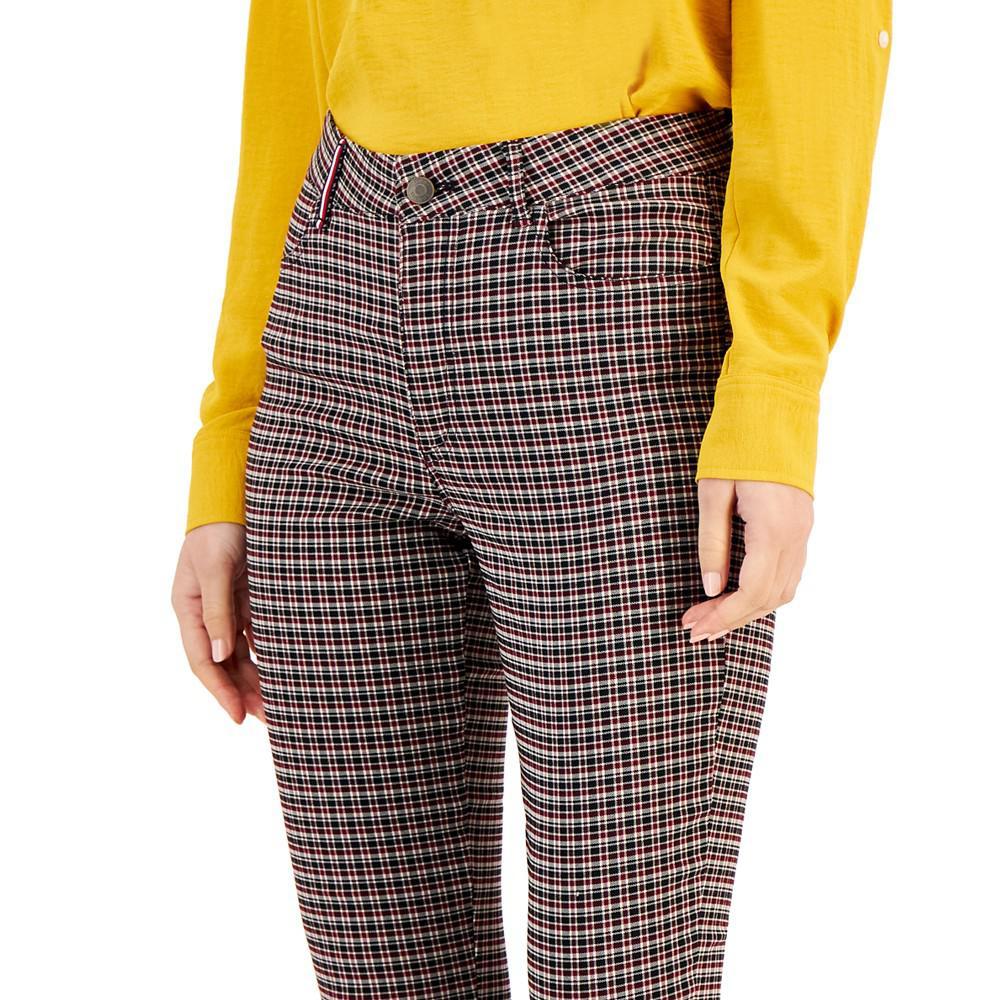 商品Tommy Hilfiger|Women's Tribeca Skinny-Ankle Check Pants,价格¥504,第6张图片详细描述
