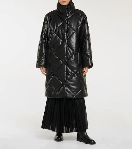 Anissa绗缝人造皮革大衣 商品