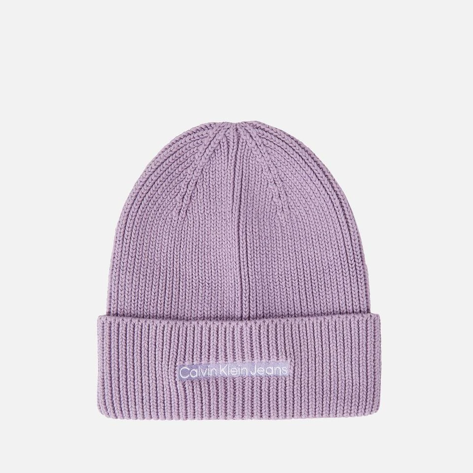 商品Calvin Klein|Calvin Klein Jeans Institutional Ribbed-Cotton Blend Beanie,价格¥73,第1张图片
