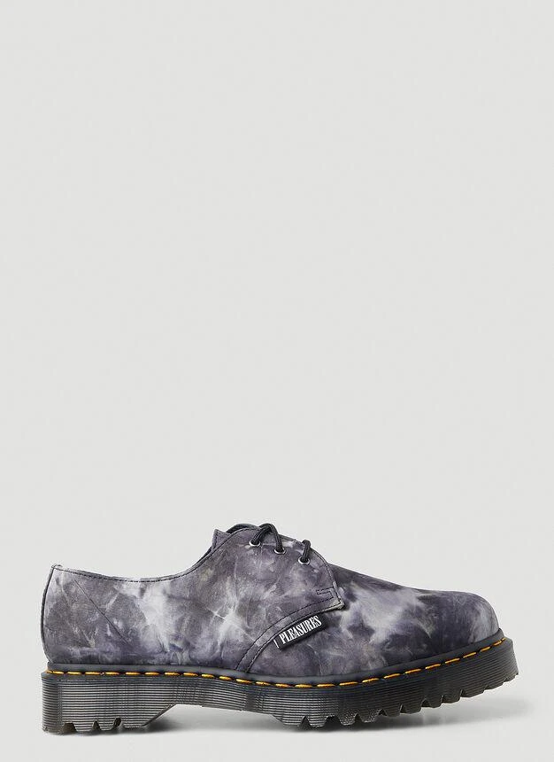 商品Dr. Martens|x Pleasures 1461 Tie-Dye Shoes in Grey,价格¥502,第1张图片