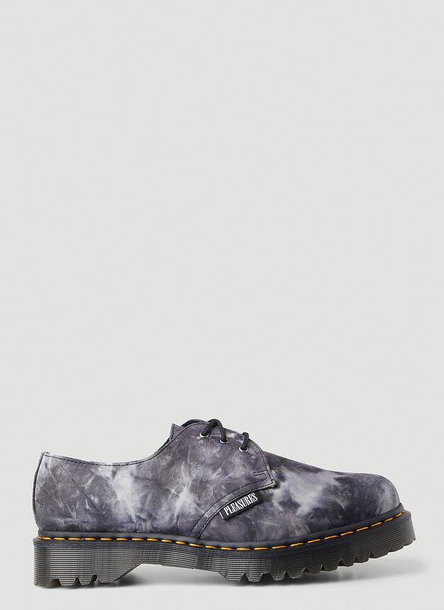 商品Dr. Martens|x Pleasures 1461 Tie-Dye Shoes in Grey,价格¥664,第1张图片