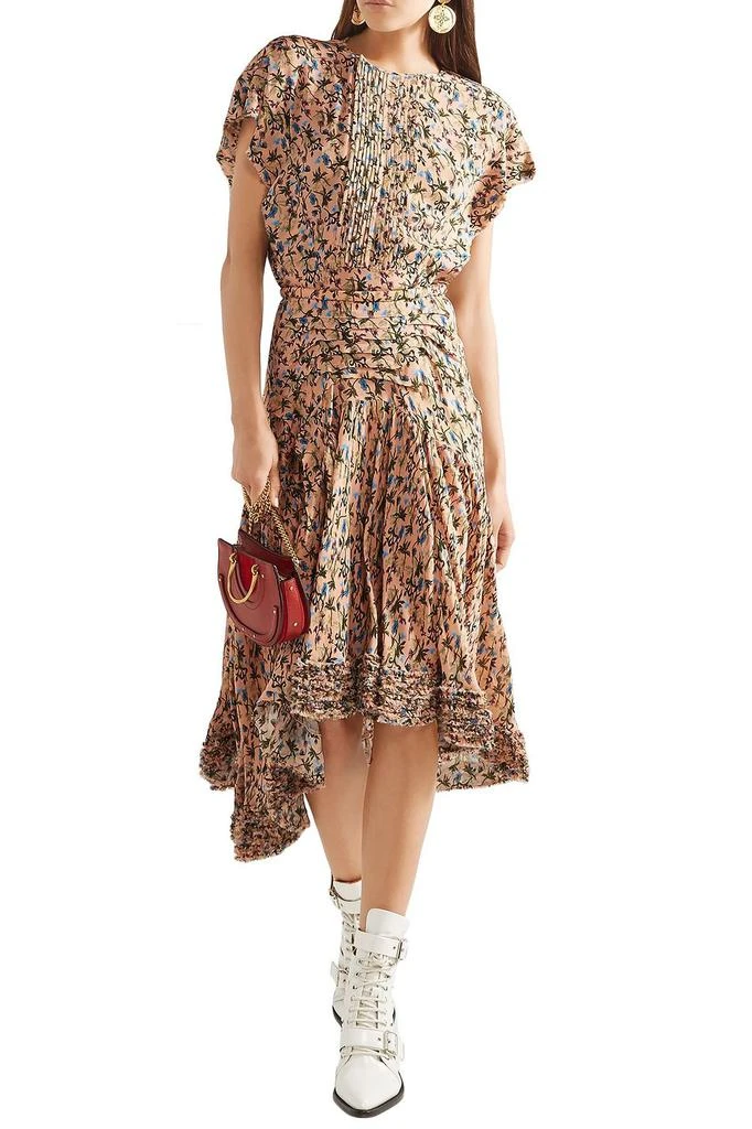 商品Chloé|Asymmetric printed crepe midi skirt,价格¥4796,第2张图片详细描述
