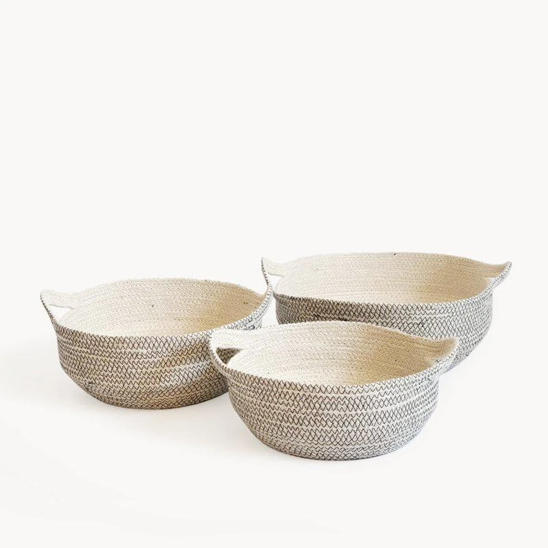 商品KORISSA|Amari Fruit Bowl in Black SET OF 3,价格¥190,第1张图片