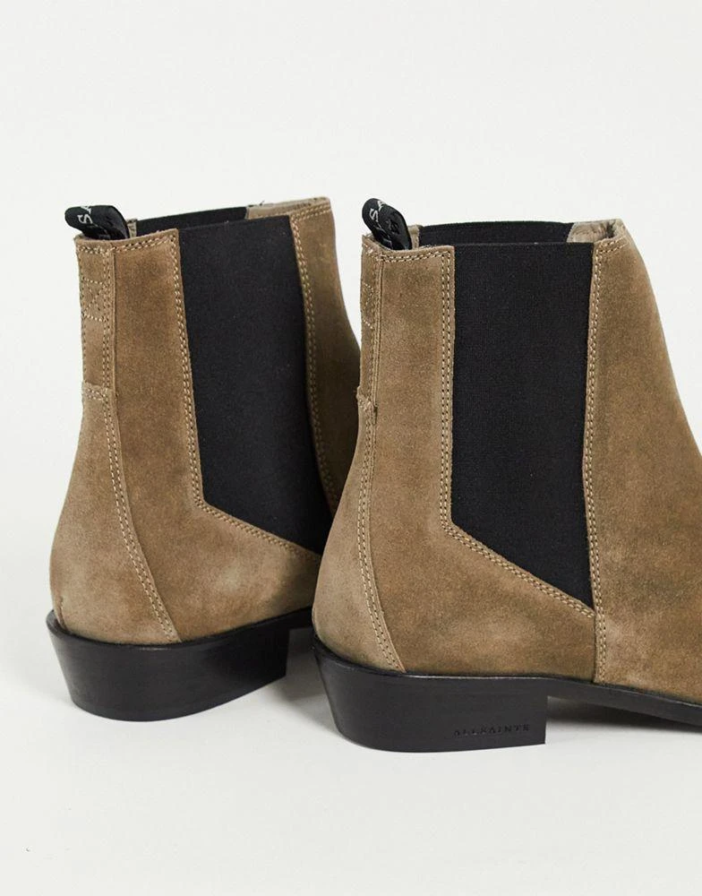 商品ALL SAINTS|All Saints markus chelsea boots in taupe suede,价格¥714,第2张图片详细描述