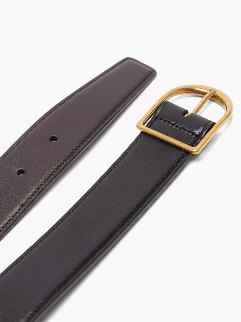 商品Yves Saint Laurent|Double-buckle leather belt,价格¥5960,第2张图片详细描述