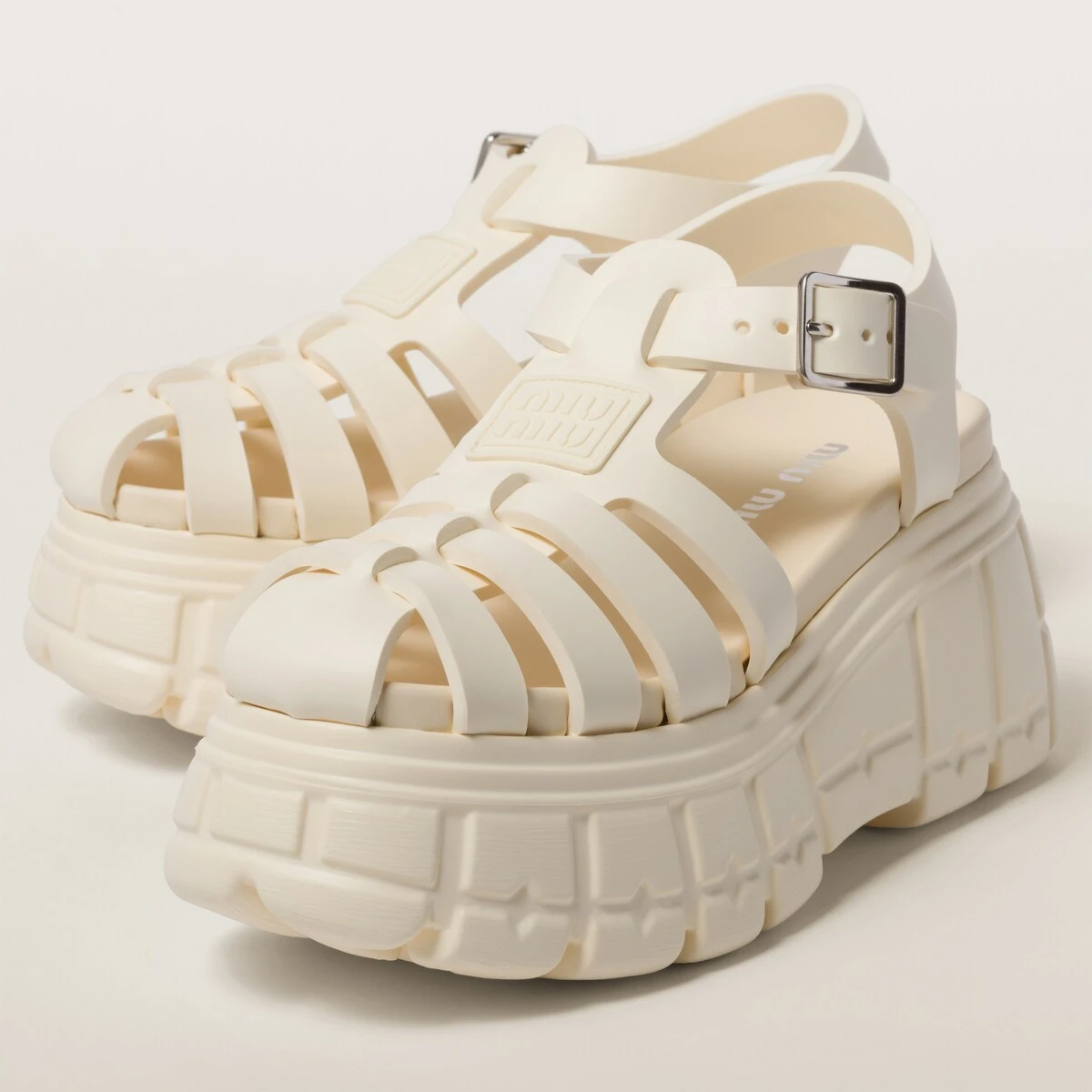 【预售】 缪缪 25春夏 女士 厚底鞋 Sandales à plateforme en EVA 5X709D_3LKK_F0304_F_085  商品