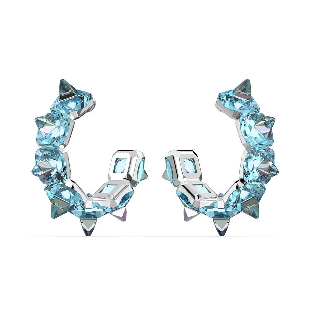 商品Swarovski|Silver-Tone Crystal-Studded C-Hoop Earrings,价格¥2198,第5张图片详细描述