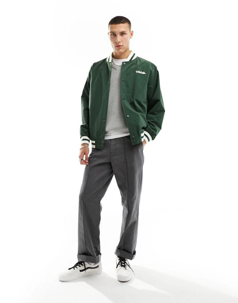 商品Vans|Vans moore varsity bomber jacket in green,价格¥428,第1张图片