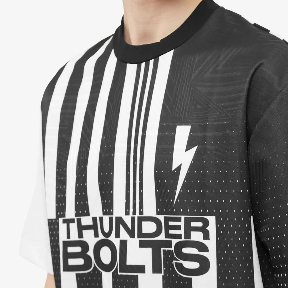 商品Neil Barrett|Neil Barrett Multistripe Thunderbolt Football T-Shirt,价格¥882,第5张图片详细描述