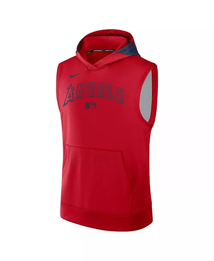 商品NIKE|Men's Red Los Angeles Angels Authentic Collection Performance Sleeveless Pullover Hoodie,价格¥481,第2张图片详细描述