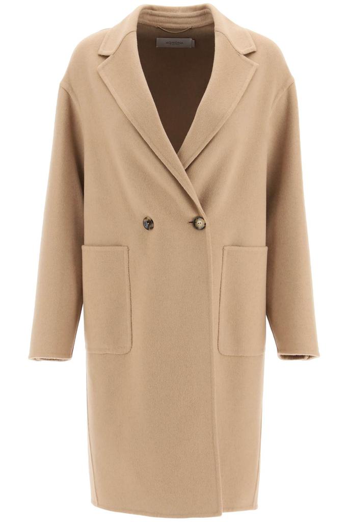 Agnona double-breasted cashmere coat商品第1张图片规格展示