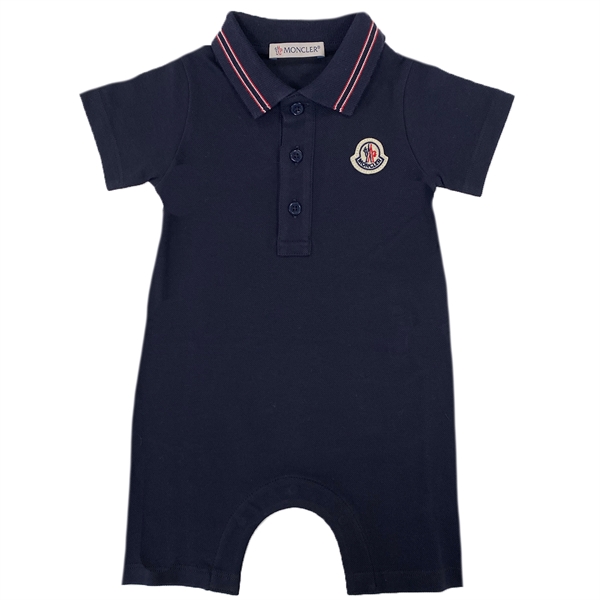 MONCLER 婴幼儿海军蓝色棉质连体衣 8L00007-8496F-773商品第1张图片规格展示