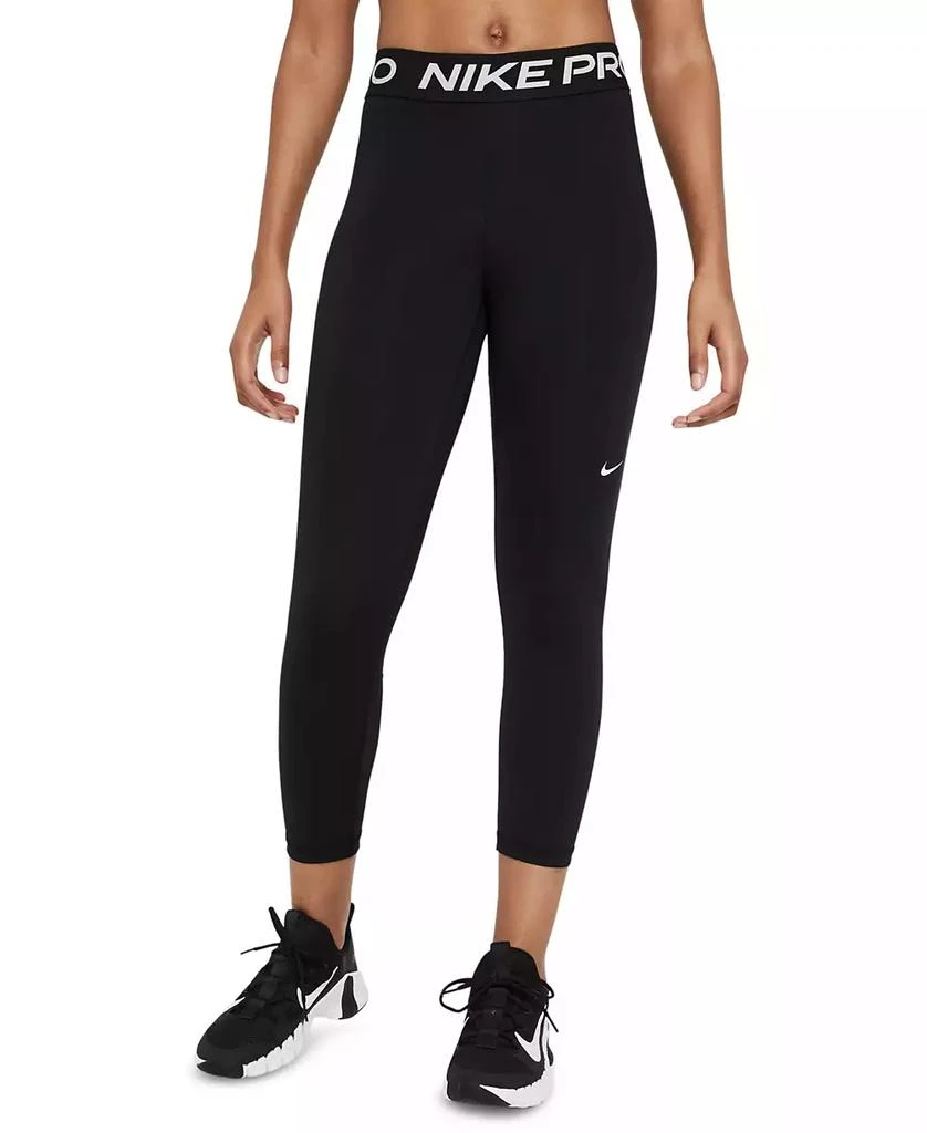 商品NIKE|Pro 365 Women's Mid-Rise Cropped Mesh Panel Leggings,价格¥257,第1张图片