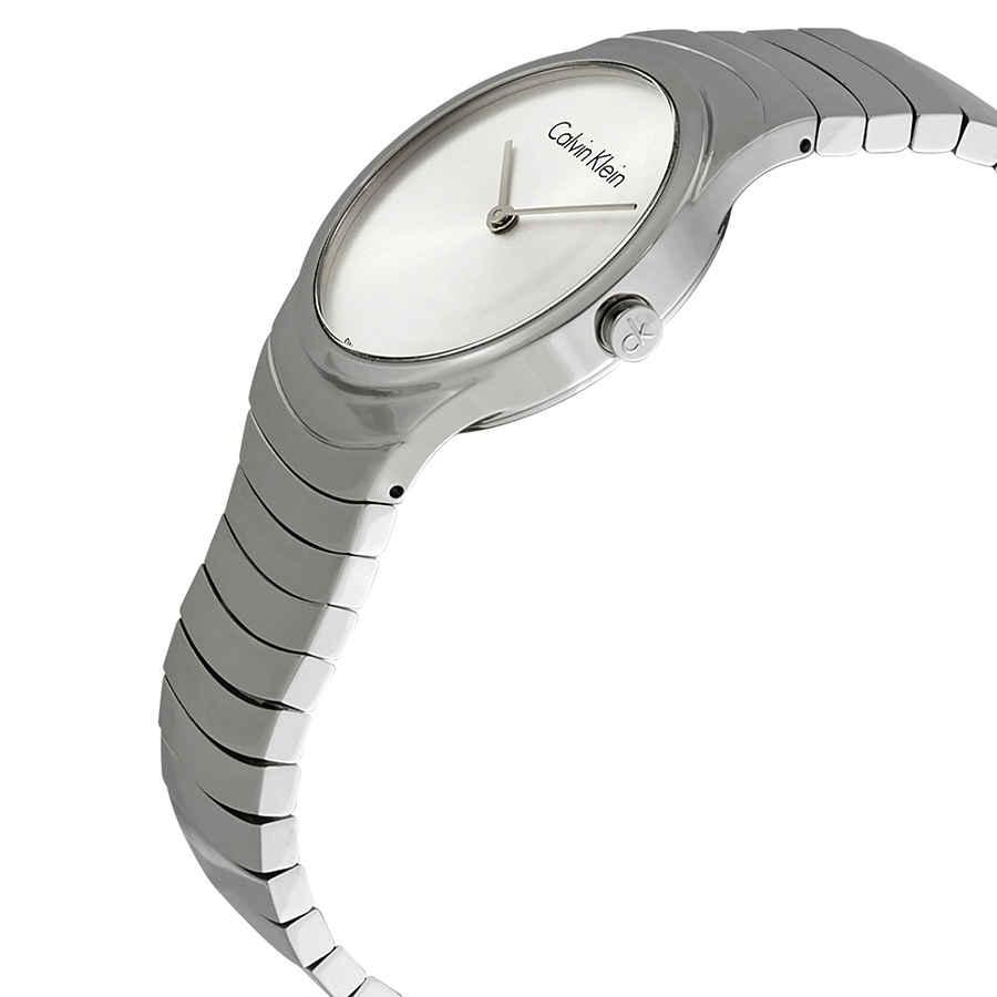 Calvin Klein Whirl Silver Dial Stainless Steel Ladies Watch K8A23146商品第2张图片规格展示