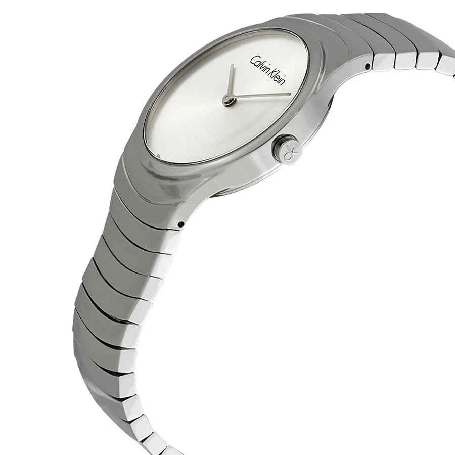 商品Calvin Klein|Calvin Klein Whirl Silver Dial Stainless Steel Ladies Watch K8A23146,价格¥298,第2张图片详细描述