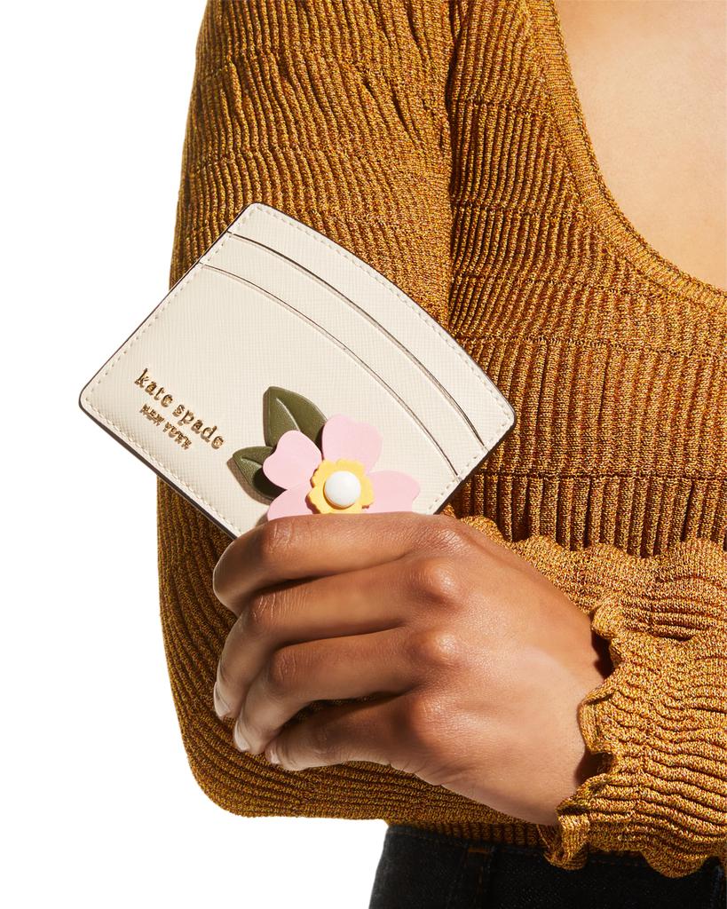 flower petal leather card case商品第2张图片规格展示