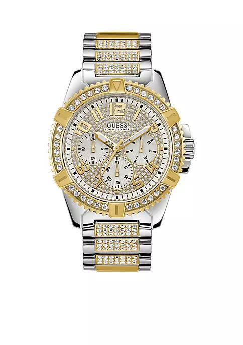 商品GUESS|Silver And Gold-Tone Showstopping Presence Watch,价格¥1689,第1张图片