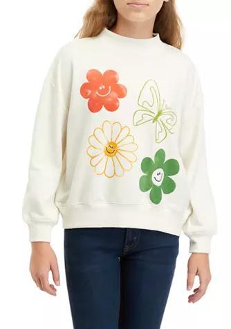商品Levi's|Girls 7-16 Mock Neck Sweatshirt,价格¥89,第1张图片