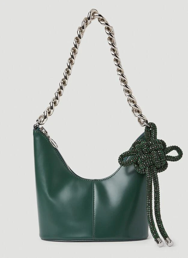 商品Kara|Knot Bean Shoulder Bag in Green,价格¥4622,第1张图片