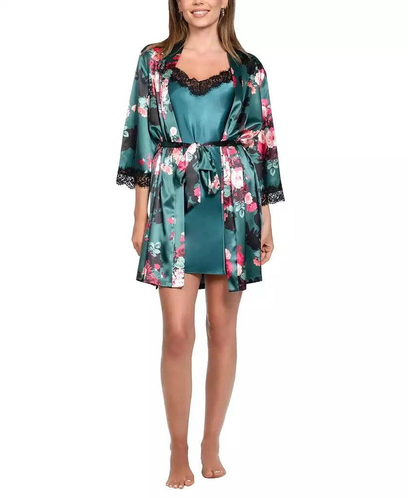 商品Linea Donatella|Women's 2-Piece Estrella Sleeveless Chemise and Wrapper Set,价格¥574,第4张图片详细描述