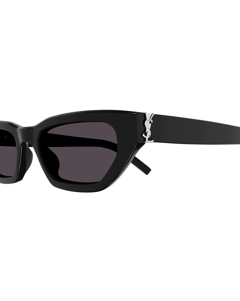 SL M126 Monogram Hinge Rectangular Sunglasses, 54mm 商品