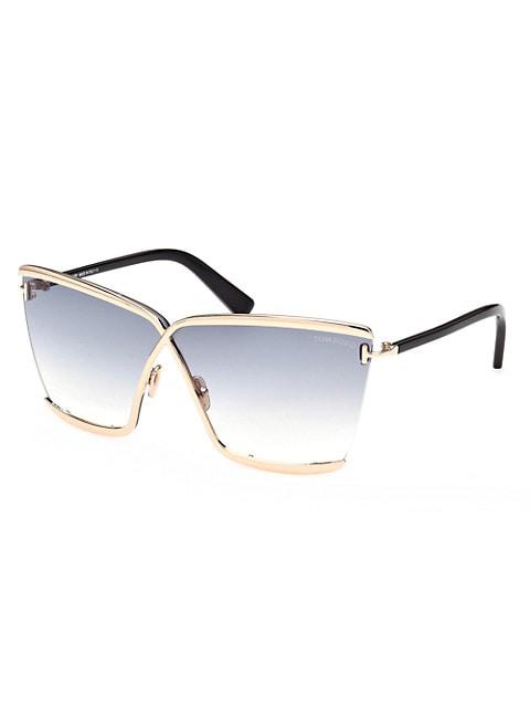 Elle 71MM Square Sunglasses商品第2张图片规格展示