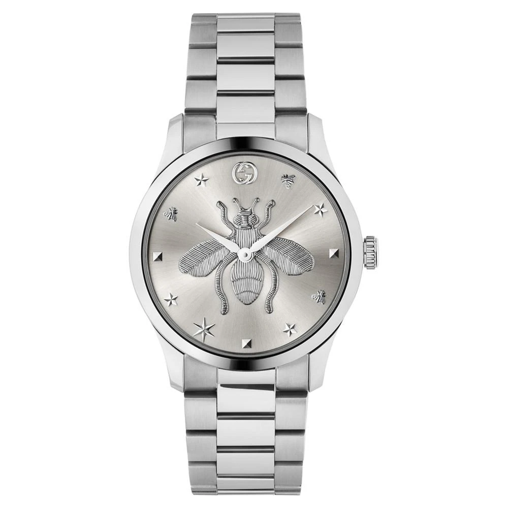 商品Gucci|Men's Swiss G-Timeless Stainless Steel Bracelet Watch 38mm, Created for Macy's,价格¥10252,第1张图片