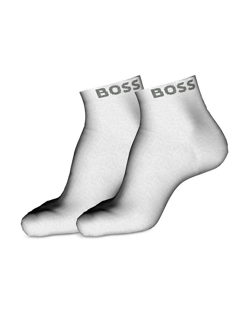 商品Hugo Boss|Cotton Blend Logo Ankle Socks, Pack of 2,价格¥105,第1张图片