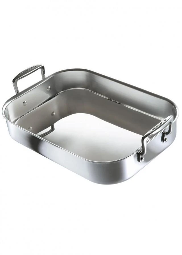 商品Le Creuset|3-ply stainless steel rectangular roaster 35cm,价格¥2314,第2张图片详细描述