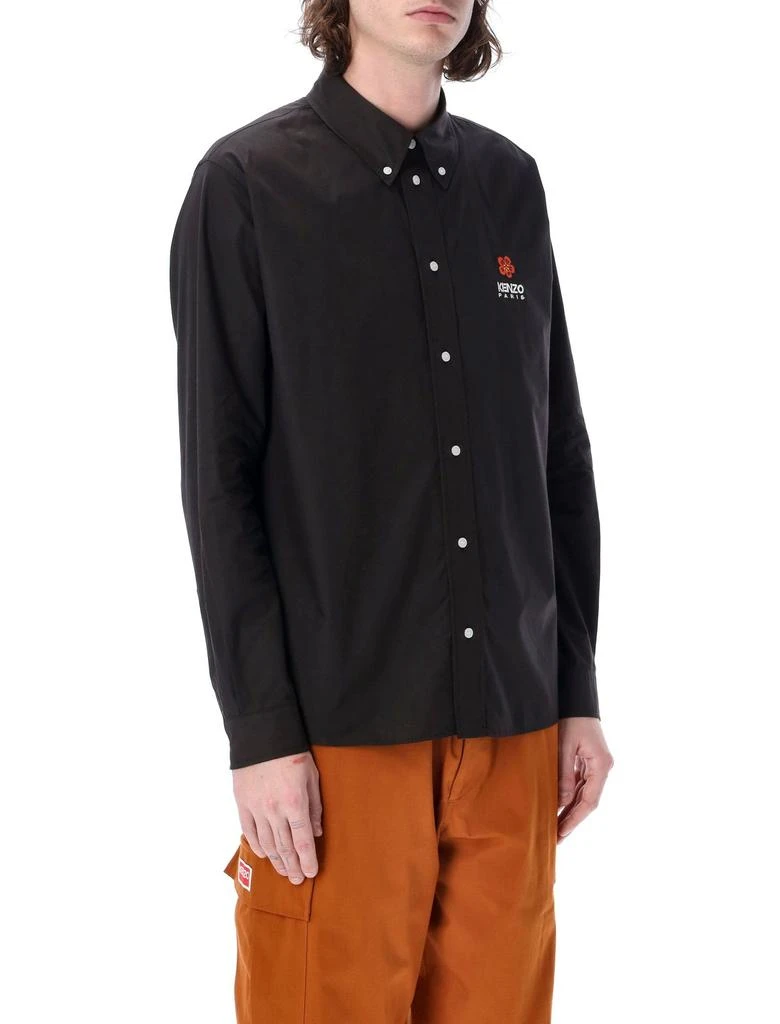 商品Kenzo|Kenzo Boke Flower-Embroidered Long-Sleeved Shirt,价格¥2137,第3张图片详细描述