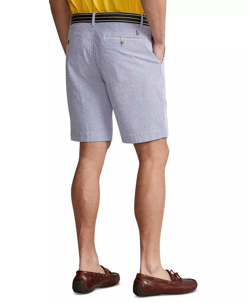 商品Ralph Lauren|Men's 9-1/4-Inch Stretch Classic-Fit Seersucker Shorts,价格¥447,第2张图片详细描述