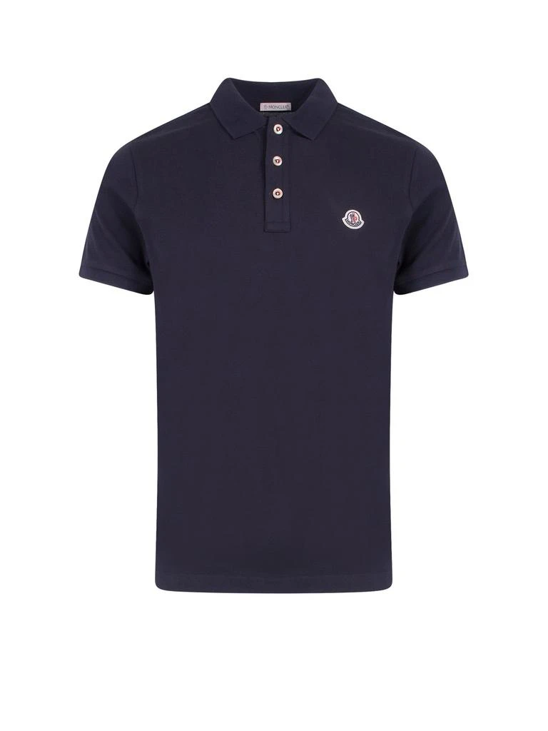 商品Moncler|Moncler Logo Patch Short-Sleeved Polo Shirt,价格¥2180,第1张图片