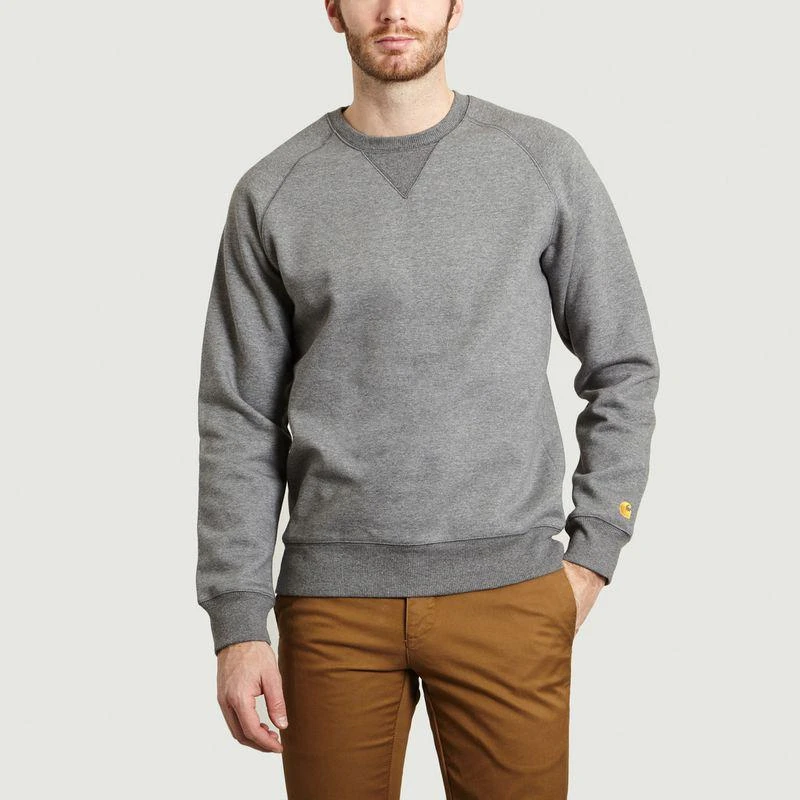 商品Carhartt|Chase Sweatshirt Grey Heather Gold CARHARTT WIP,价格¥533,第1张图片