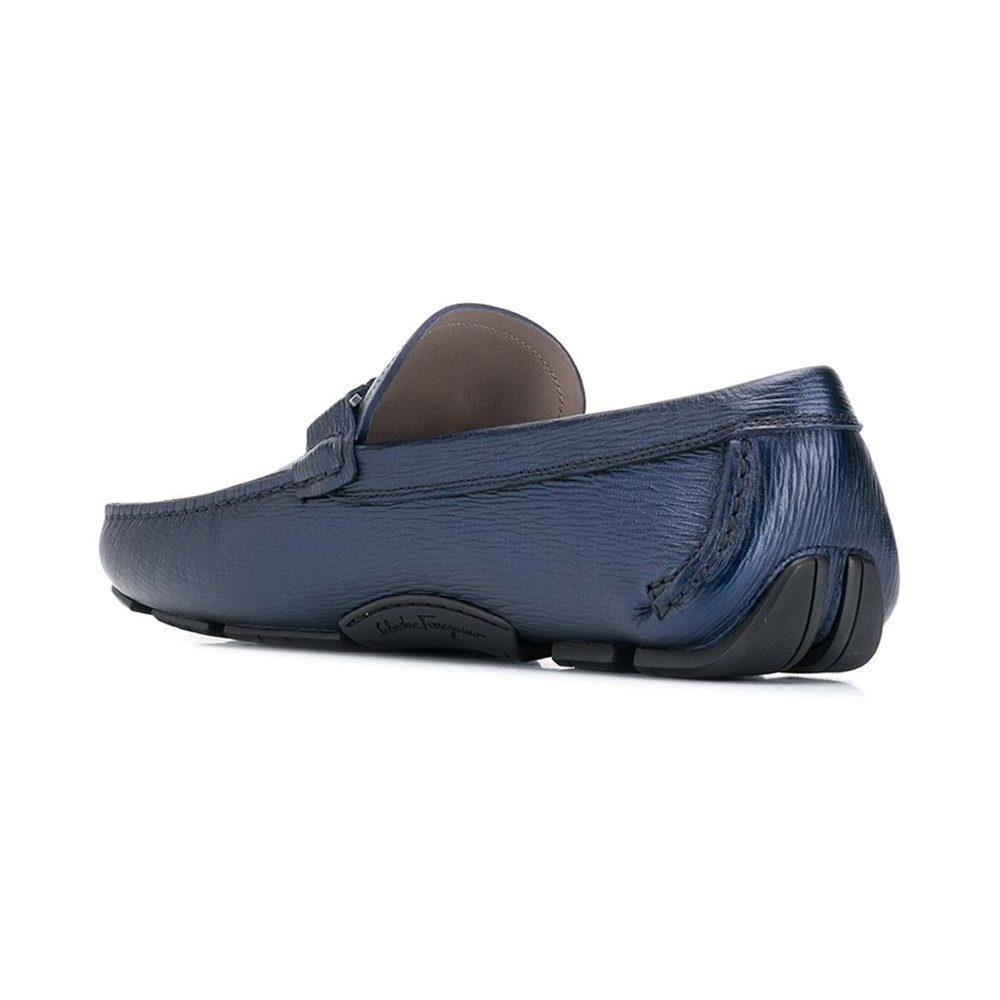 SALVATORE FERRAGAMO 菲拉格慕 男士蓝色便鞋 02-B523-709327商品第3张图片规格展示
