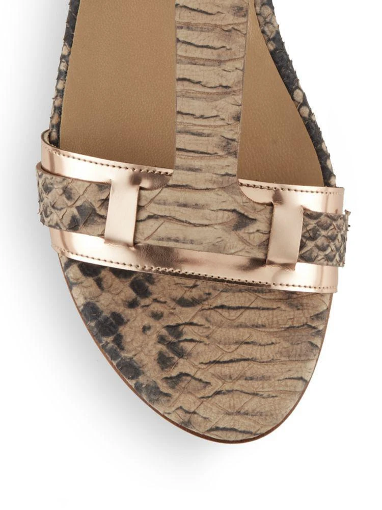 商品Stuart Weitzman|Embossed Leather Sandals,价格¥787,第3张图片详细描述