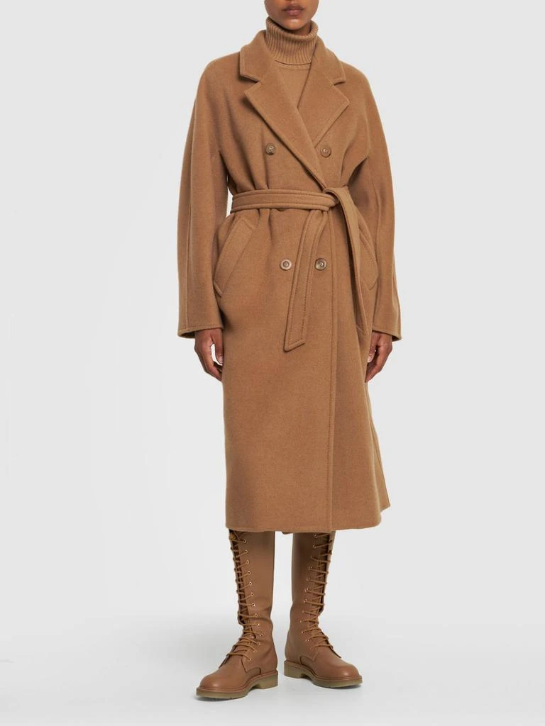 商品Max Mara|Lvr Exclusive Camel Drap Midi Coat,价格¥11193,第3张图片详细描述