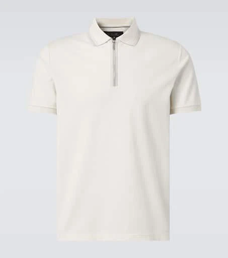 商品Loro Piana|Regatta cotton-blend piqué polo shirt,价格¥6131,第1张图片