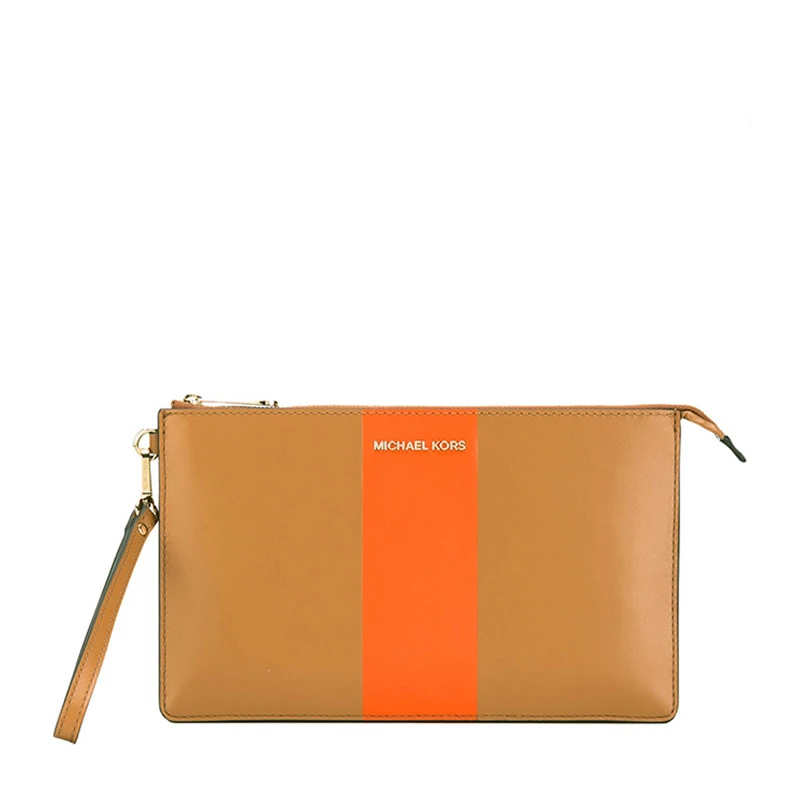 商品[国内直发] Michael Kors|Michael Kors 迈克高仕 橡果橙色皮革钱包女士 32S7GIJW3L-Acornorange,价格¥508,第1张图片