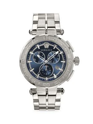 商品Versace|45MM Stainless Steel Chronograph Bracelet Watch,价格¥5842,第1张图片