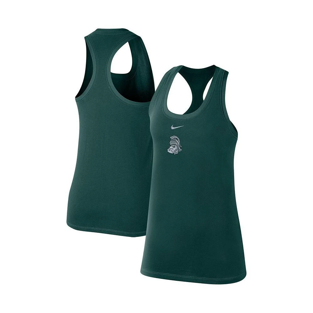 商品NIKE|Women's Green Michigan State Spartans Varsity Stack Vault Racerback Scoop Neck Tank Top,价格¥210,第1张图片