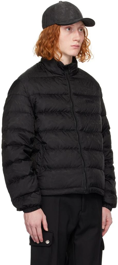 商品Versace|Black Barocco Down Jacket,价格¥5994,第2张图片详细描述