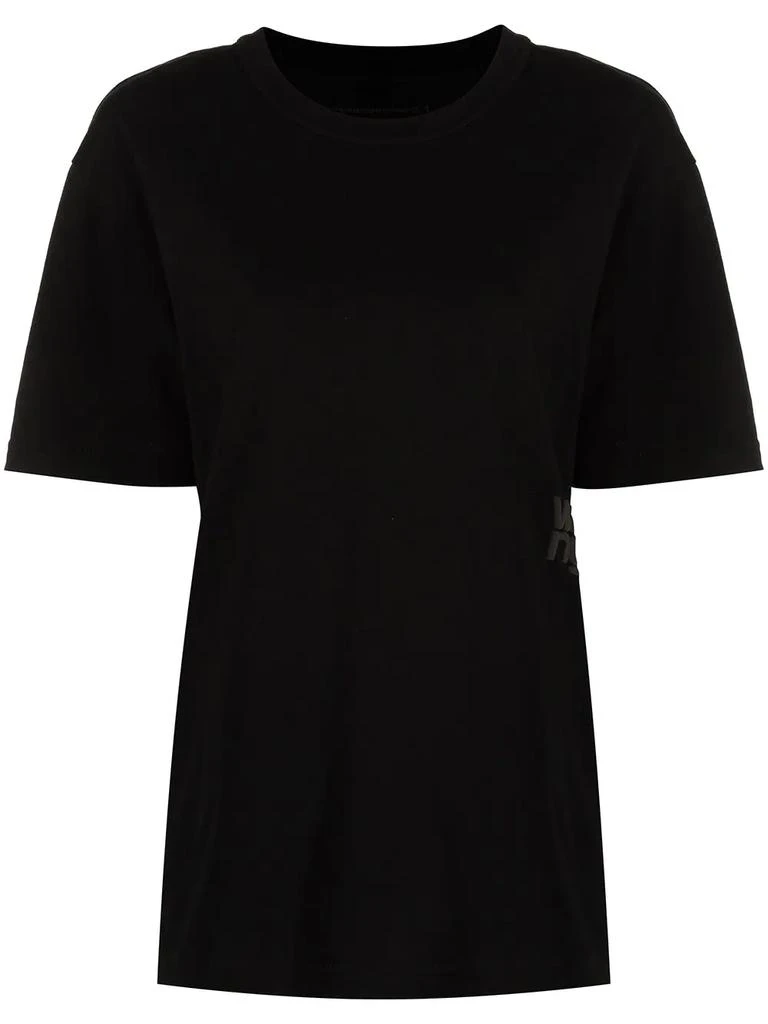 商品Alexander Wang|T BY ALEXANDER WANG WOMEN ESSENTIAL JERSEY PUFF LOGO SHRUNK TEE,价格¥731,第5张图片详细描述