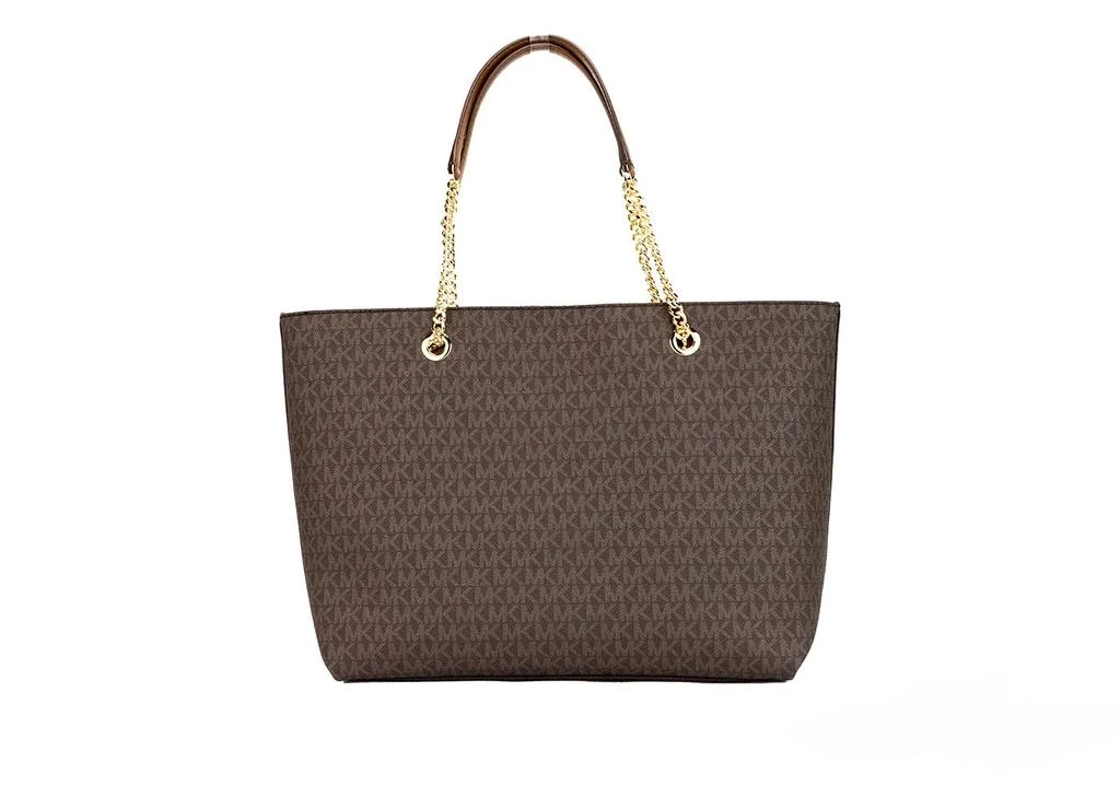 商品[二手商品] Michael Kors|Michael Kors Jet Set Medium  Signature PVC Front Zip Chain Tote Bag Women's Purse,价格¥2507,第1张图片