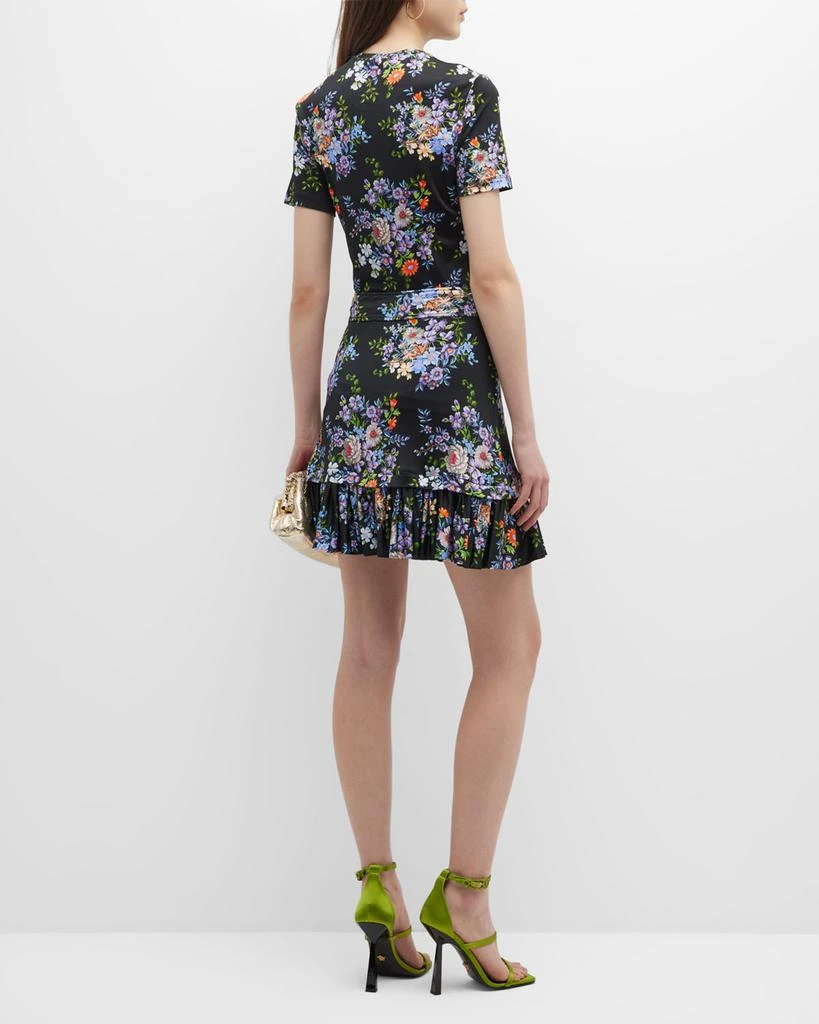 商品Paco Rabanne|Floral-Print Yoked Button-Front Mini Skirt,价格¥2523,第4张图片详细描述