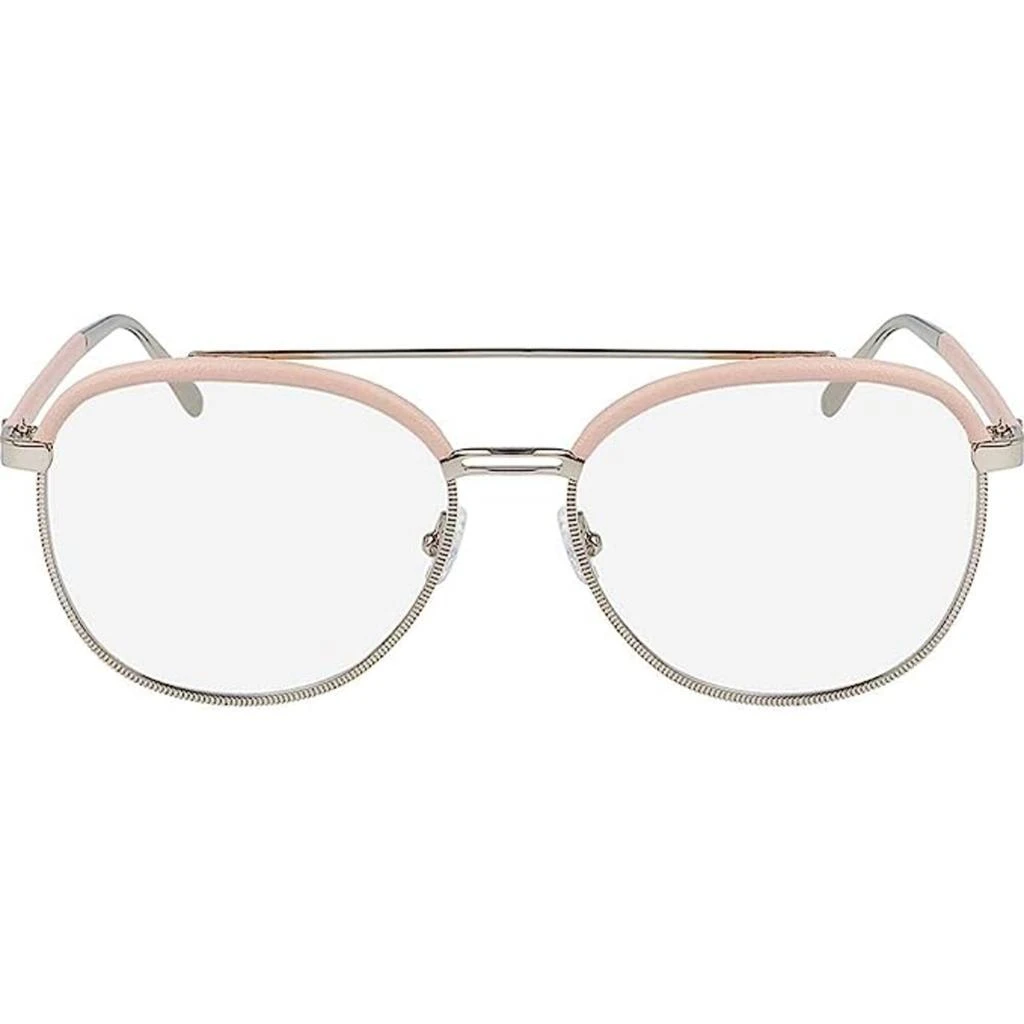 商品Salvatore Ferragamo|Salvatore Ferragamo Women's Eyeglasses - Gold Nude | SALVATORE FERRAGAMO SF2195L 718,价格¥453,第2张图片详细描述