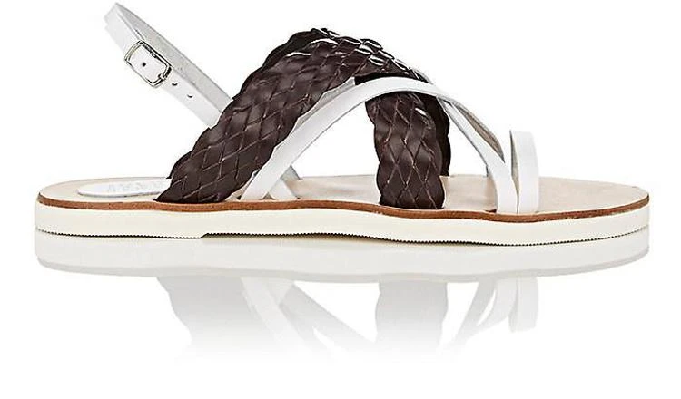 商品Barneys New York|Leather Slingback Sandals,价格¥335,第1张图片