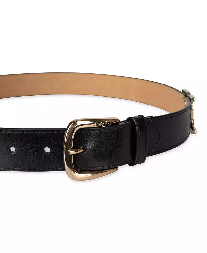 商品Sam Edelman|Women's Double-E Hip Links Leather Belt,价格¥452,第4张图片详细描述