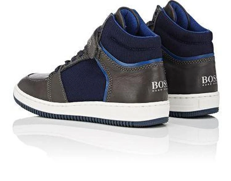 商品Hugo Boss|Canvas & Leather Ankle-Strap Sneakers,价格¥715,第3张图片详细描述