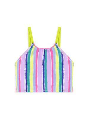 Little Girl's 2-Piece Reversible Tie-Dye Print Swimsuit 商品